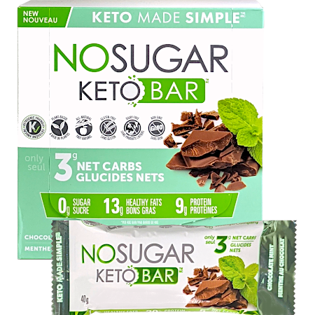 No Sugar Keto Bar - Chocolate Mint
